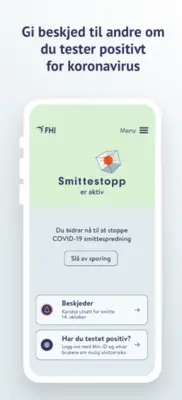 Smittestopp android App screenshot 1